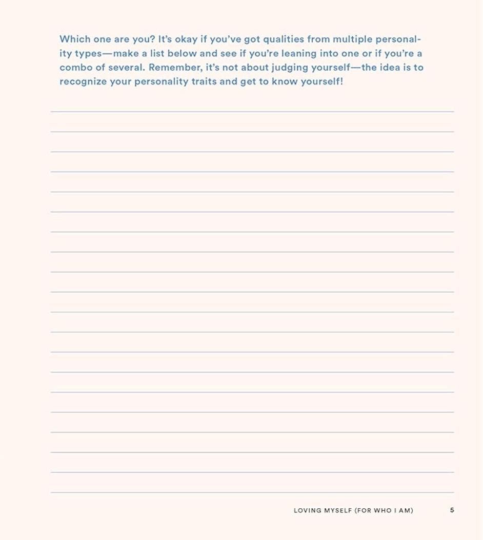 The Just Girl Project Self-Love Journal (guided journal)