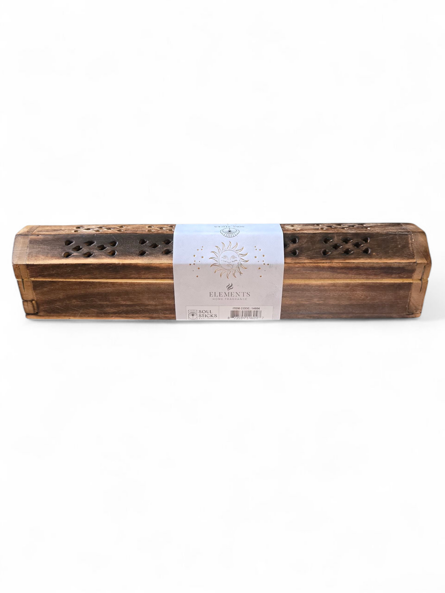Moonstone Elements Crystal Wooden Coffin Box